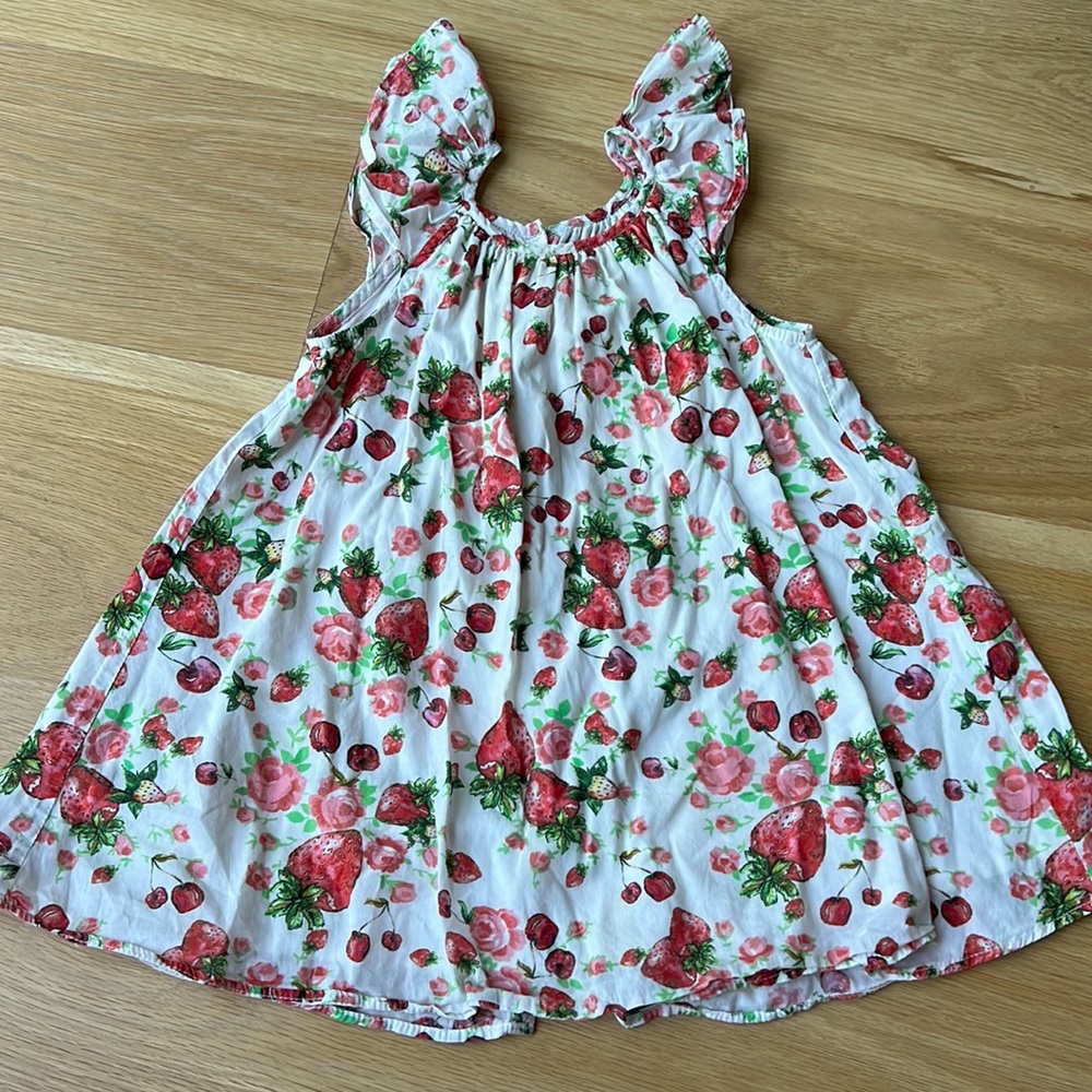 Strawberry Print Love Shack Fancy Dress